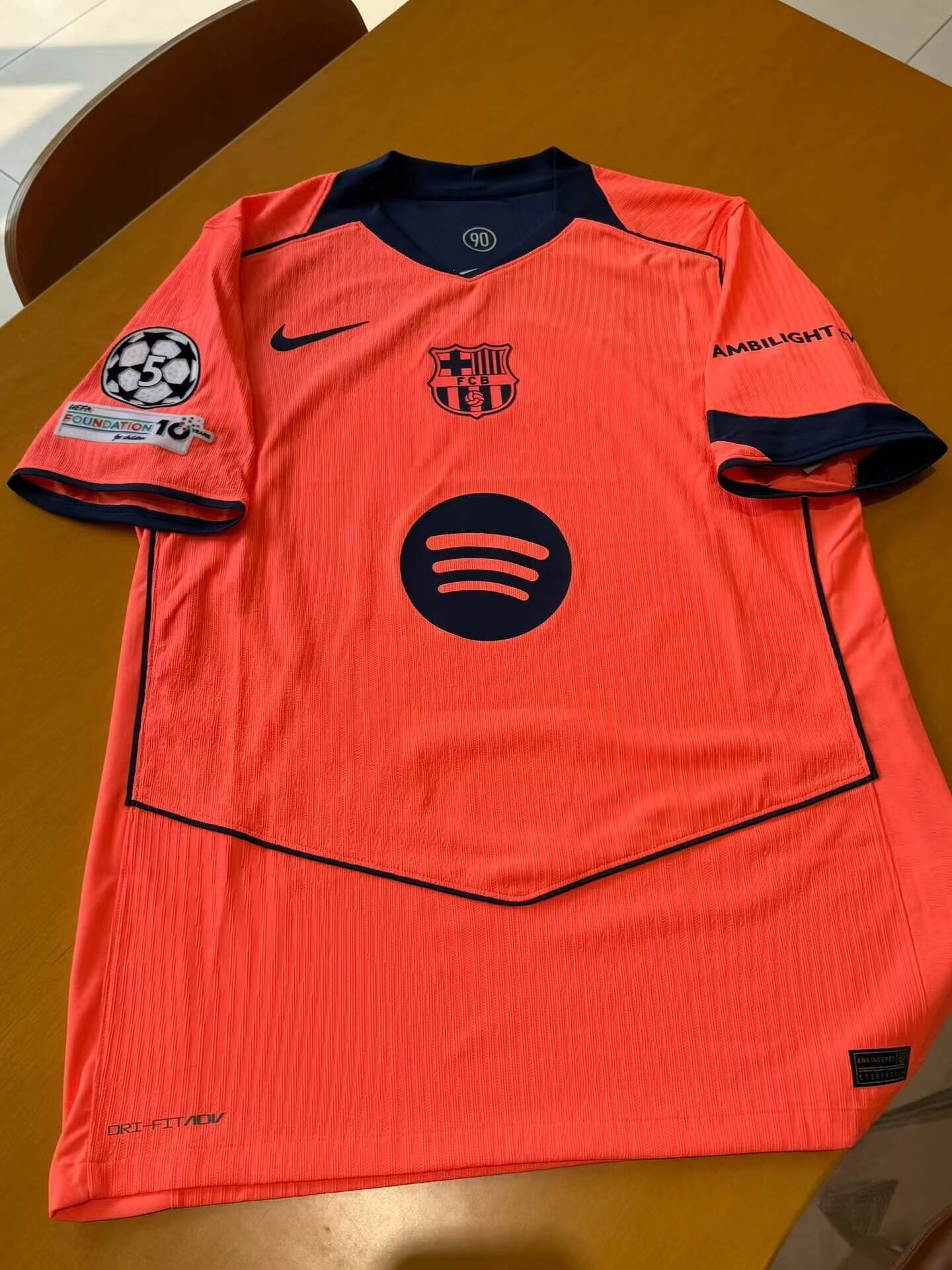 2526시즌 바르셀로나 어센틱 어웨이 유니폼